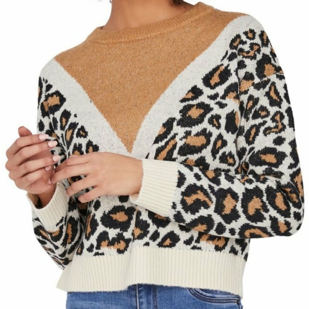 Vero Moda Leopard Print Sweater